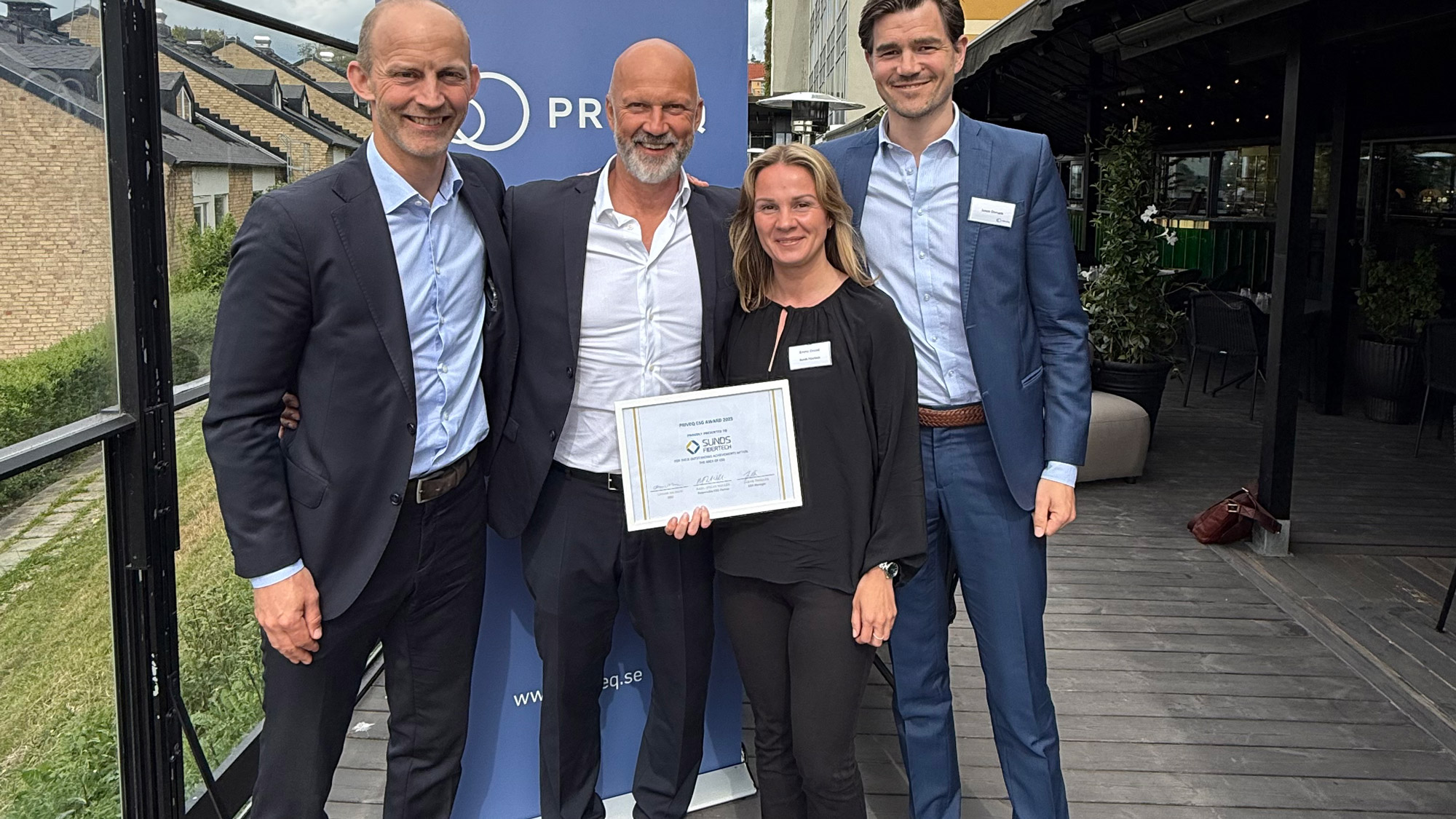 Sunds Fibertech – vinnare av Priveq’s ESG Award 2025!